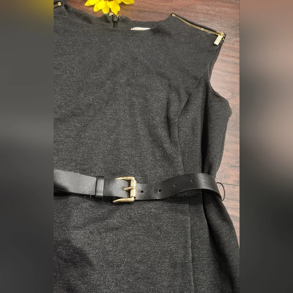 Michael Kors Black Sleeveless Sheath Dress